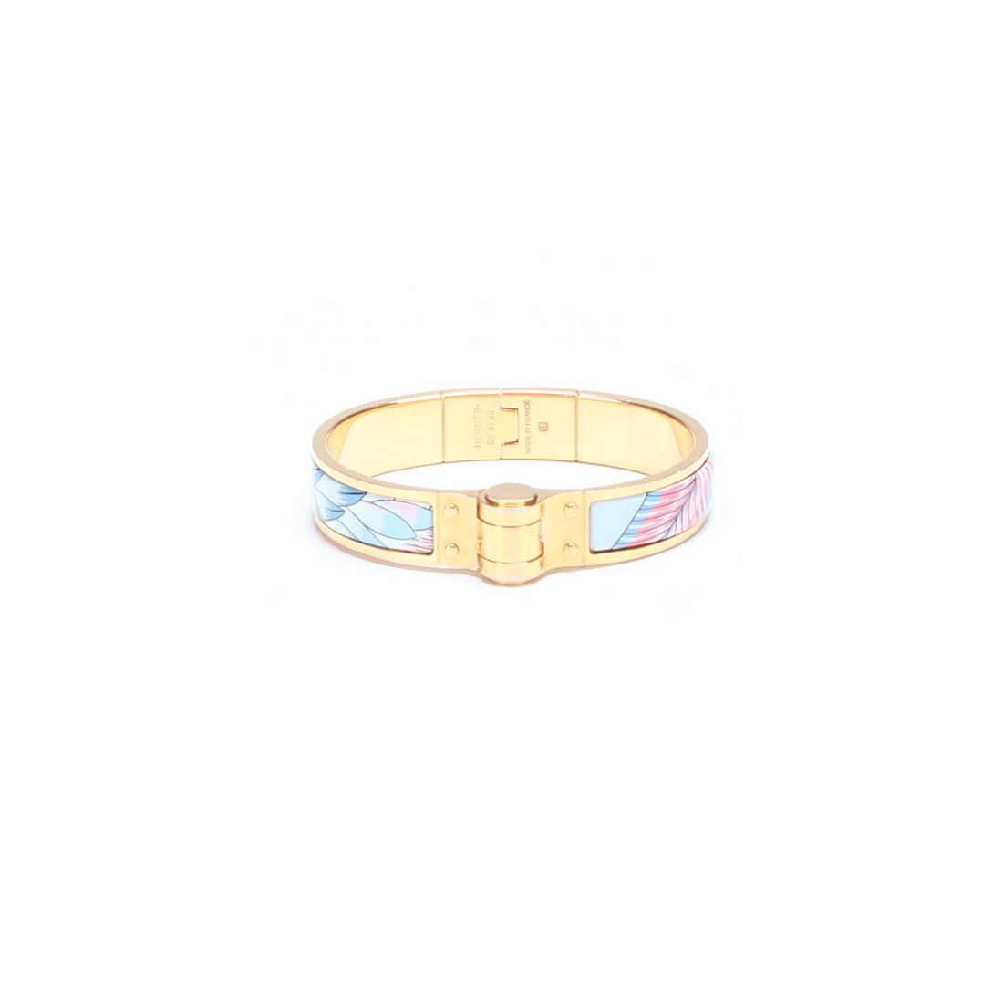 Savana Dance Hinged Narrow Enamel Bangle SP 01 96