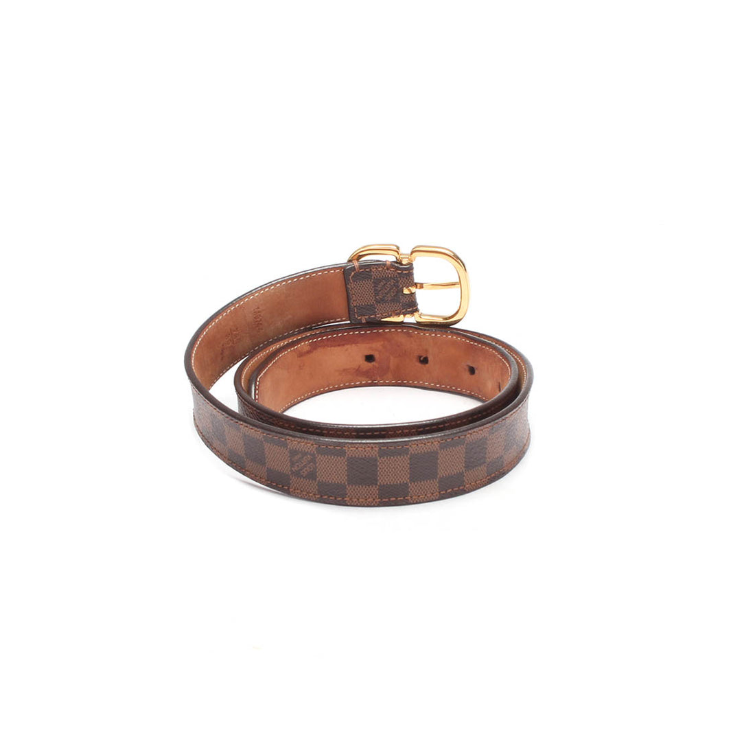 Damier Ebene Belt