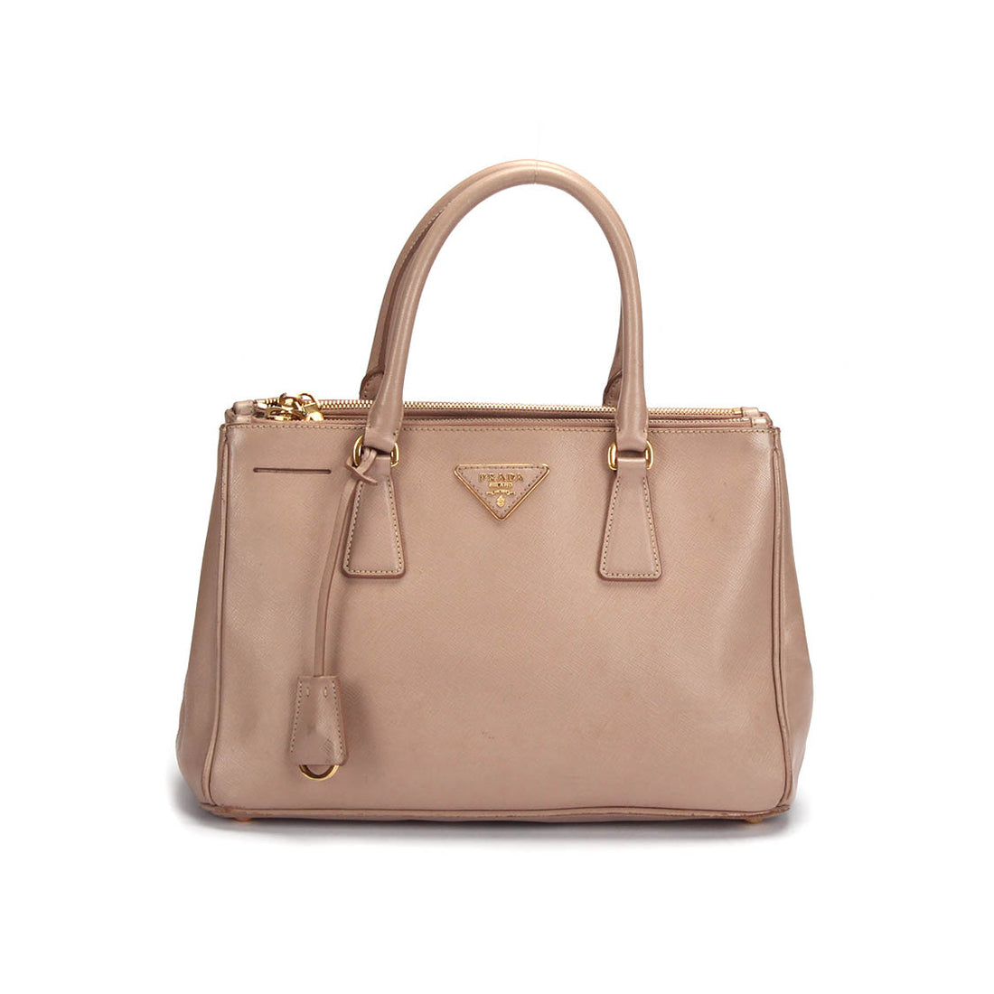 Saffiano Double Zip Galleria Tote Bag