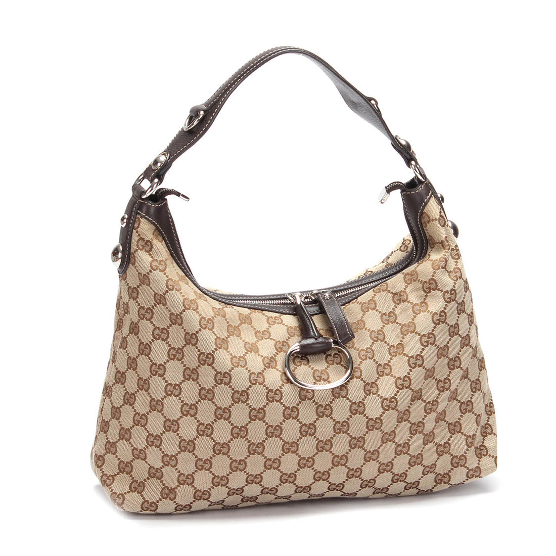 GG Canvas Icon Bit Hobo Bag