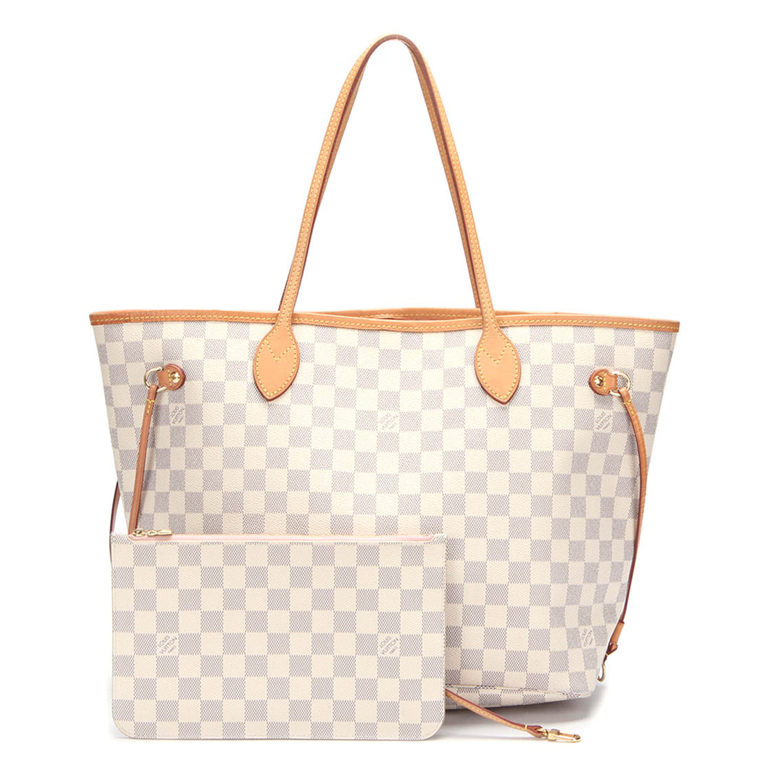 Damier Azur Neverfull MM with Pouch