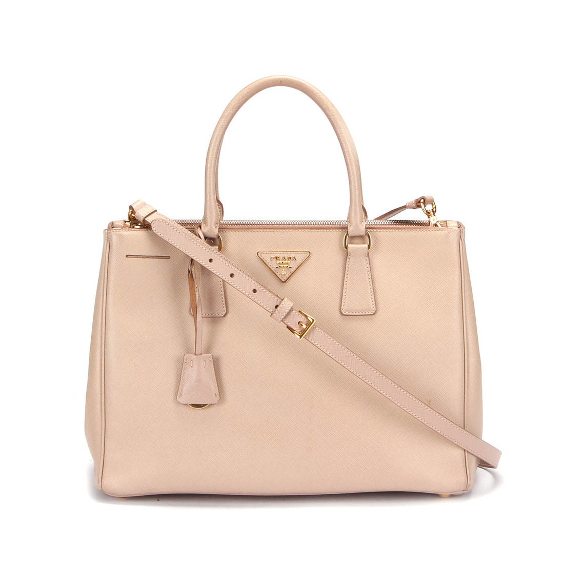 Saffiano Double Zip Galleria Tote Bag