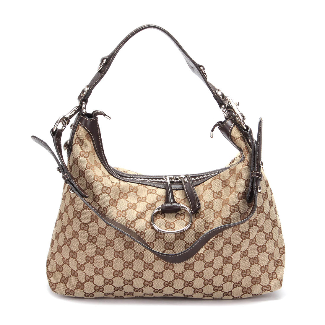 GG Canvas Icon Bit Hobo Bag