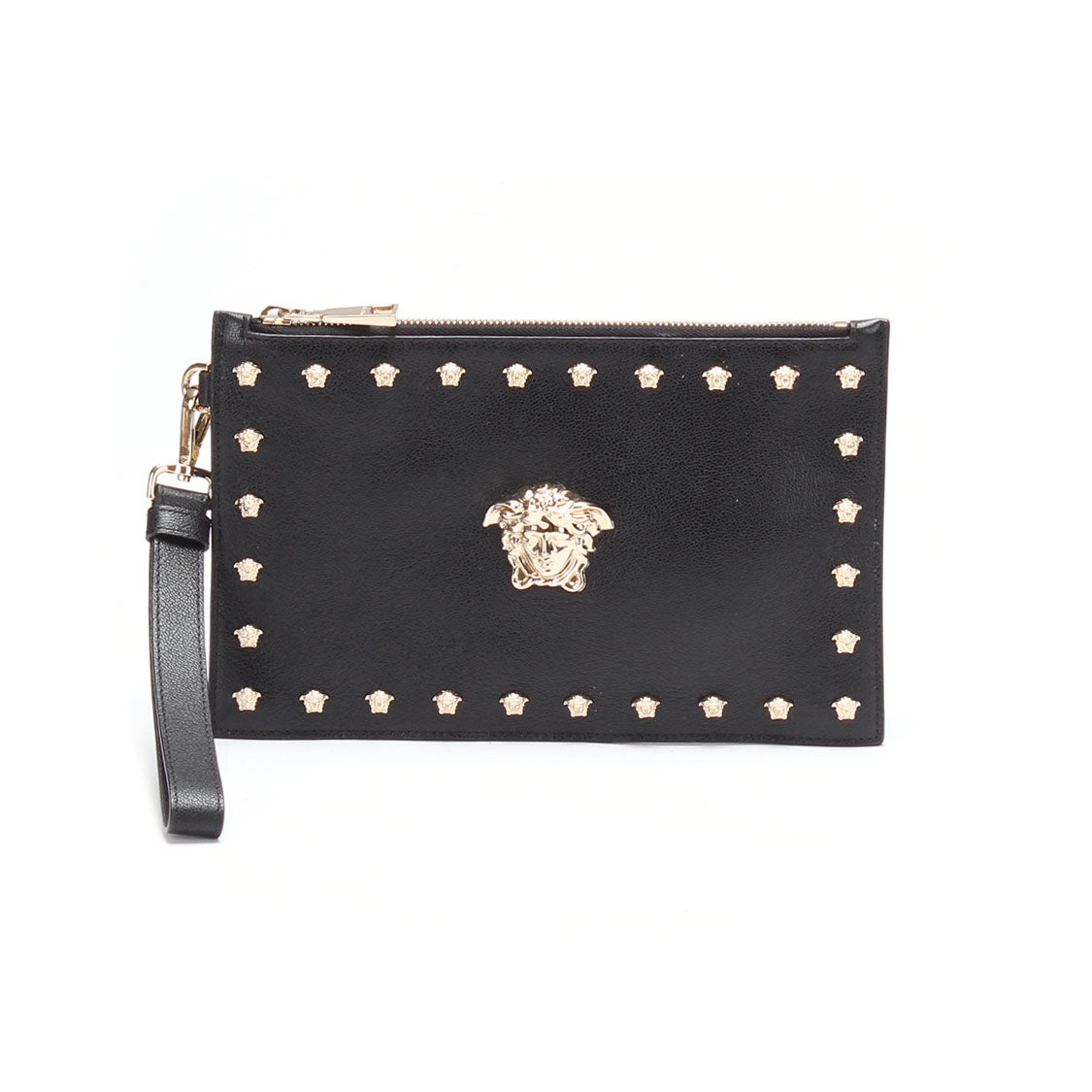 Leather Studded Clutch