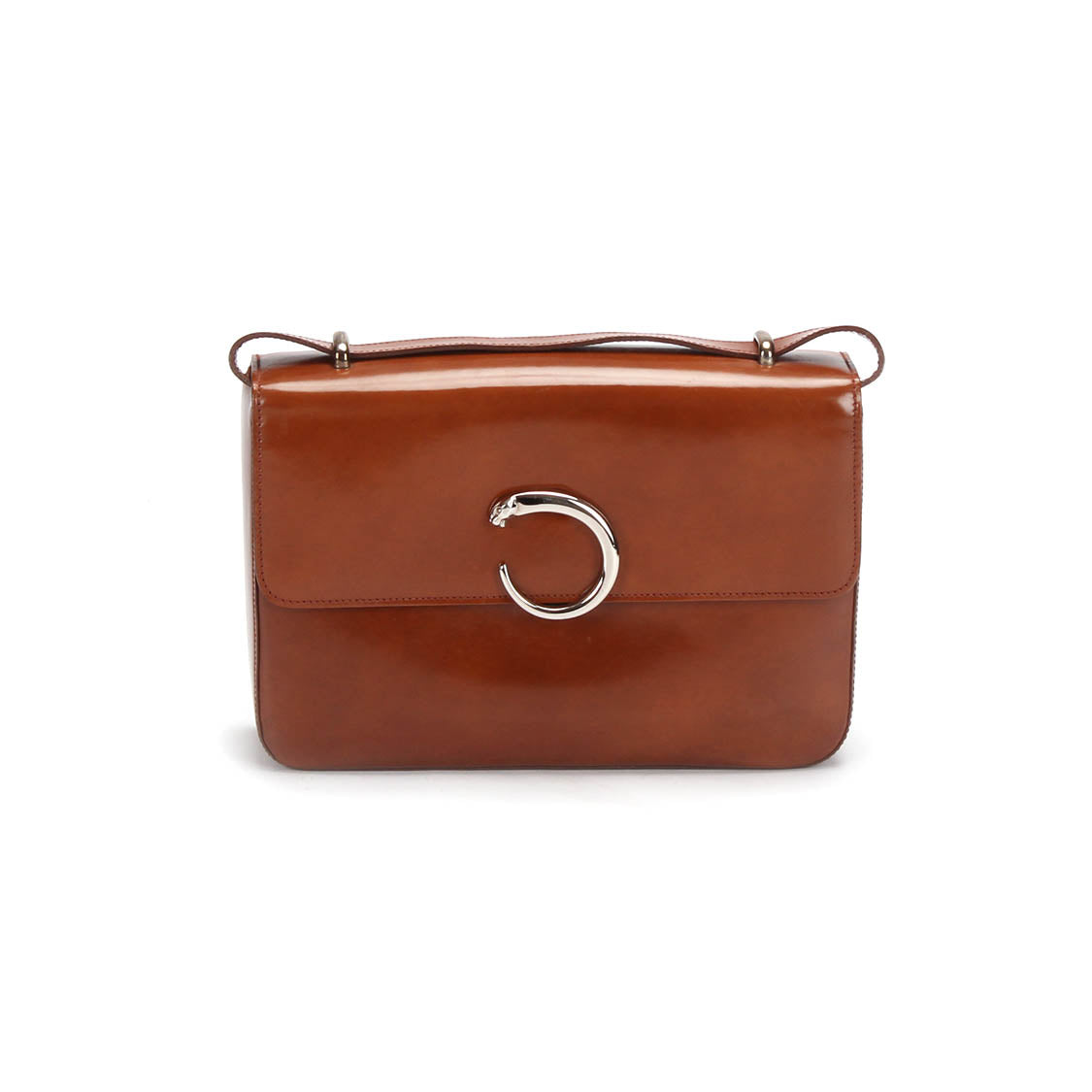 Panthere Leather Crossbody Bag
