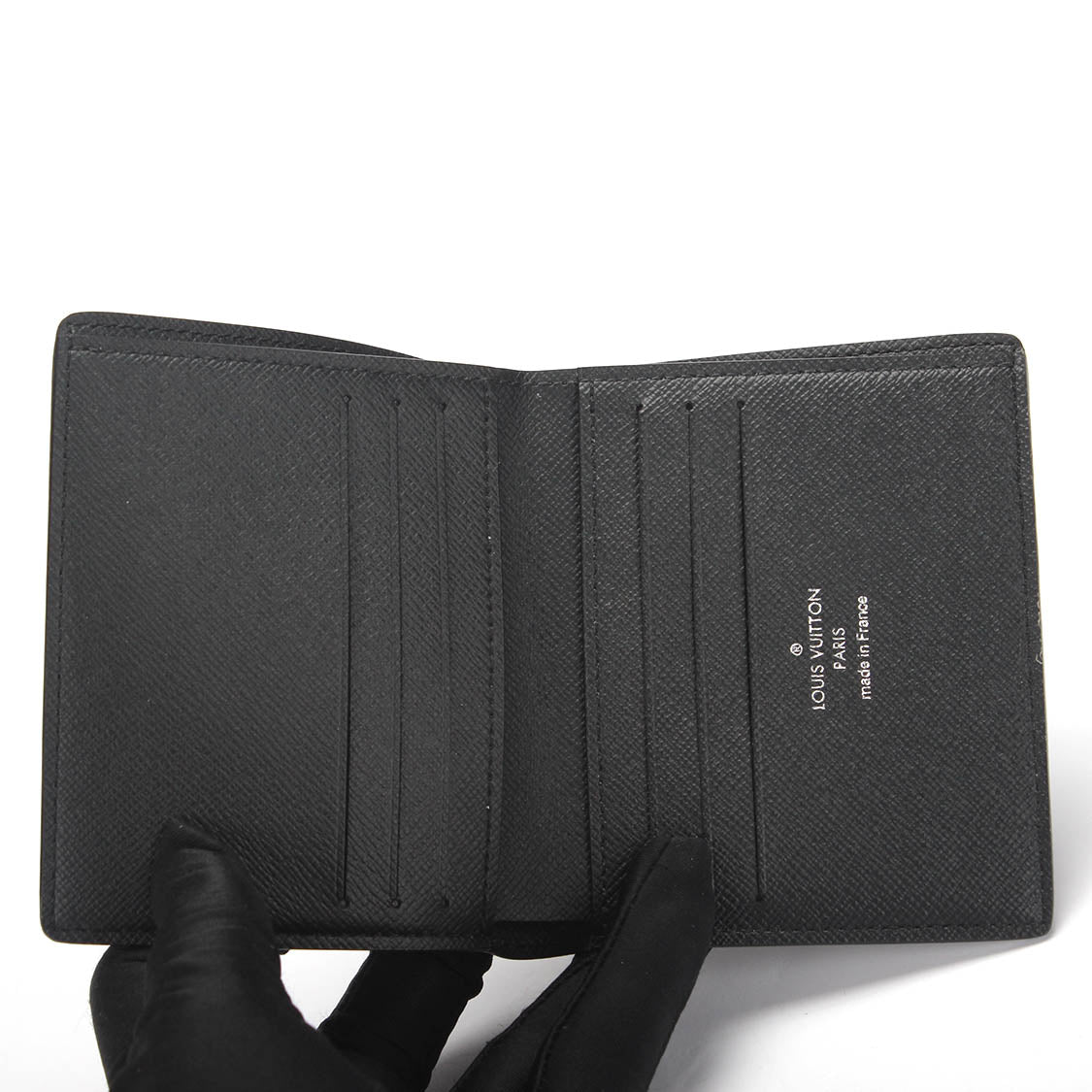 Louis Vuitton compact 6cc men's wallet damier graphite, Luxury