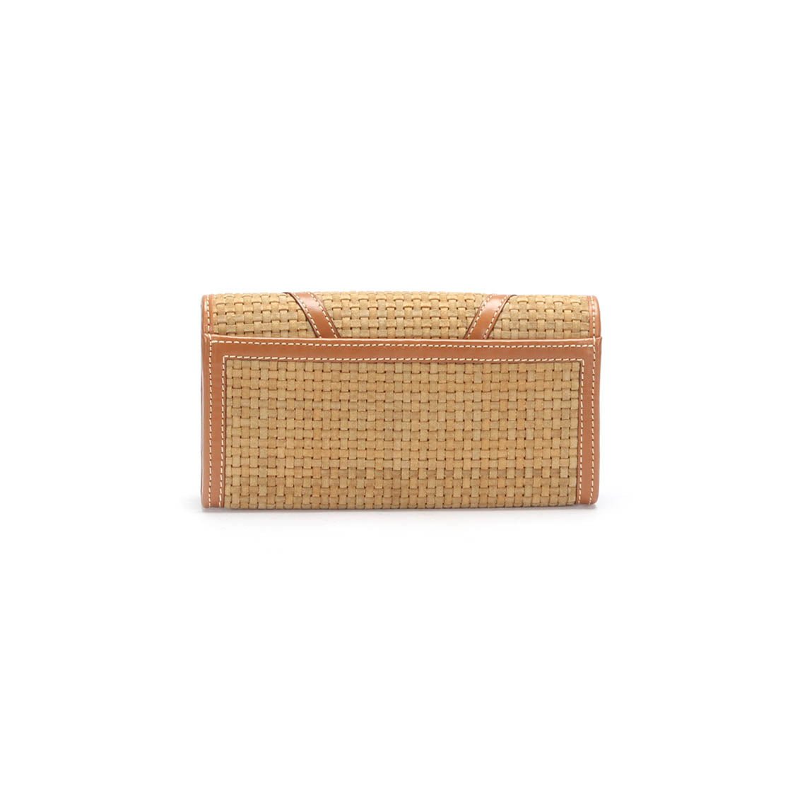 Raffia Long Wallet