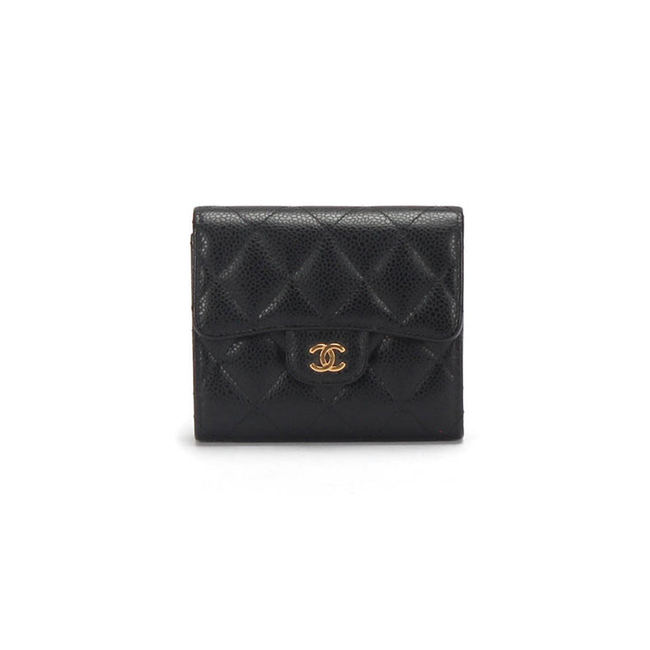 Caviar Compact Flap Wallet