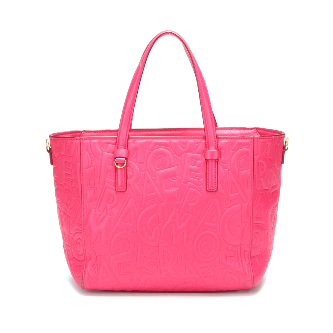 Logo Embossed Leather Bonnie Tote