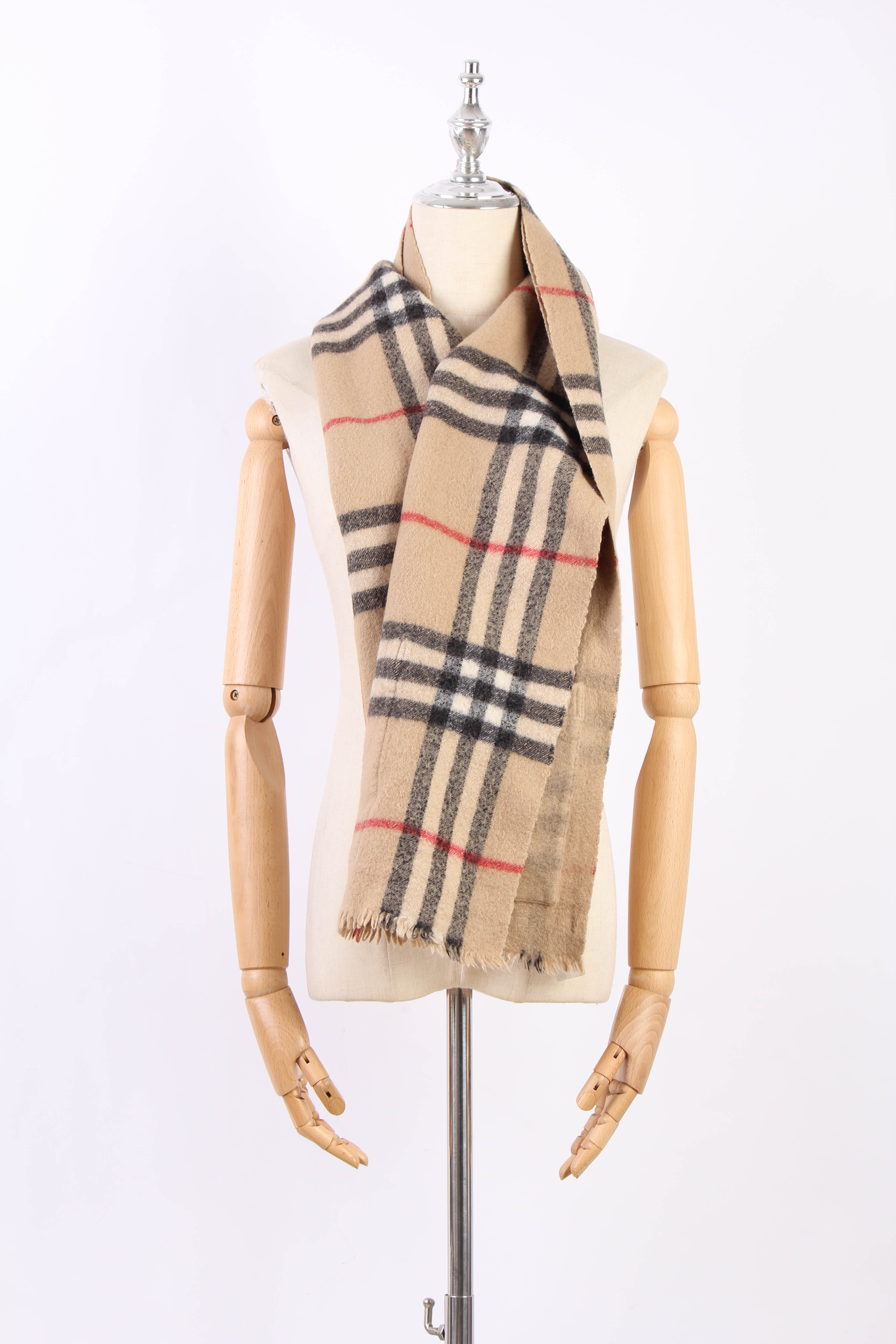 Plaid Wool Scarf