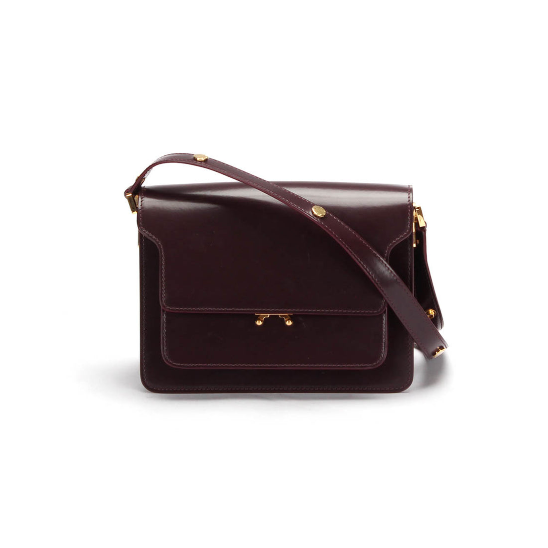 Trunk Leather Crossbody Bag