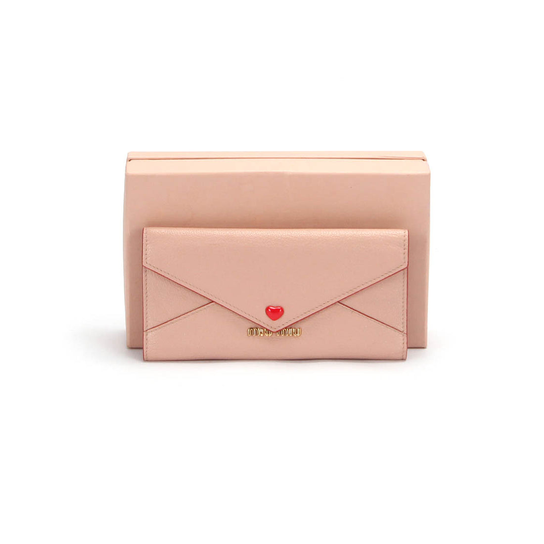 Love Envelope Leather Long Wallet