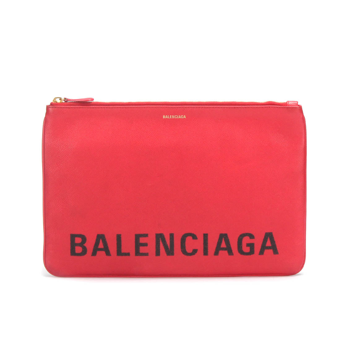 Balenciaga Logo Leather Clutch Bag Leather Clutch Bag 529313 in Good condition