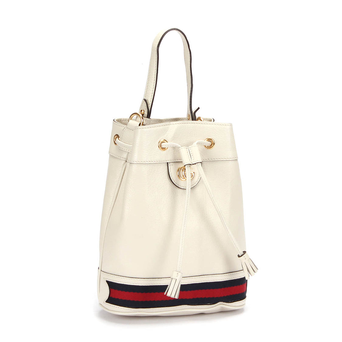 Small Ophidia Leather Bucket Bag 610846