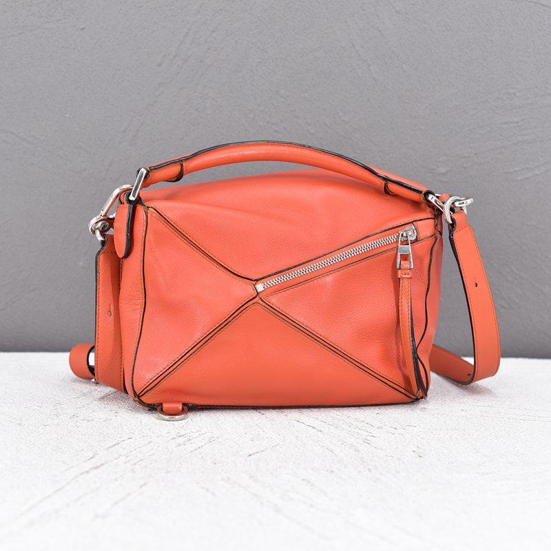 Puzzle Leather Crossbody Bag