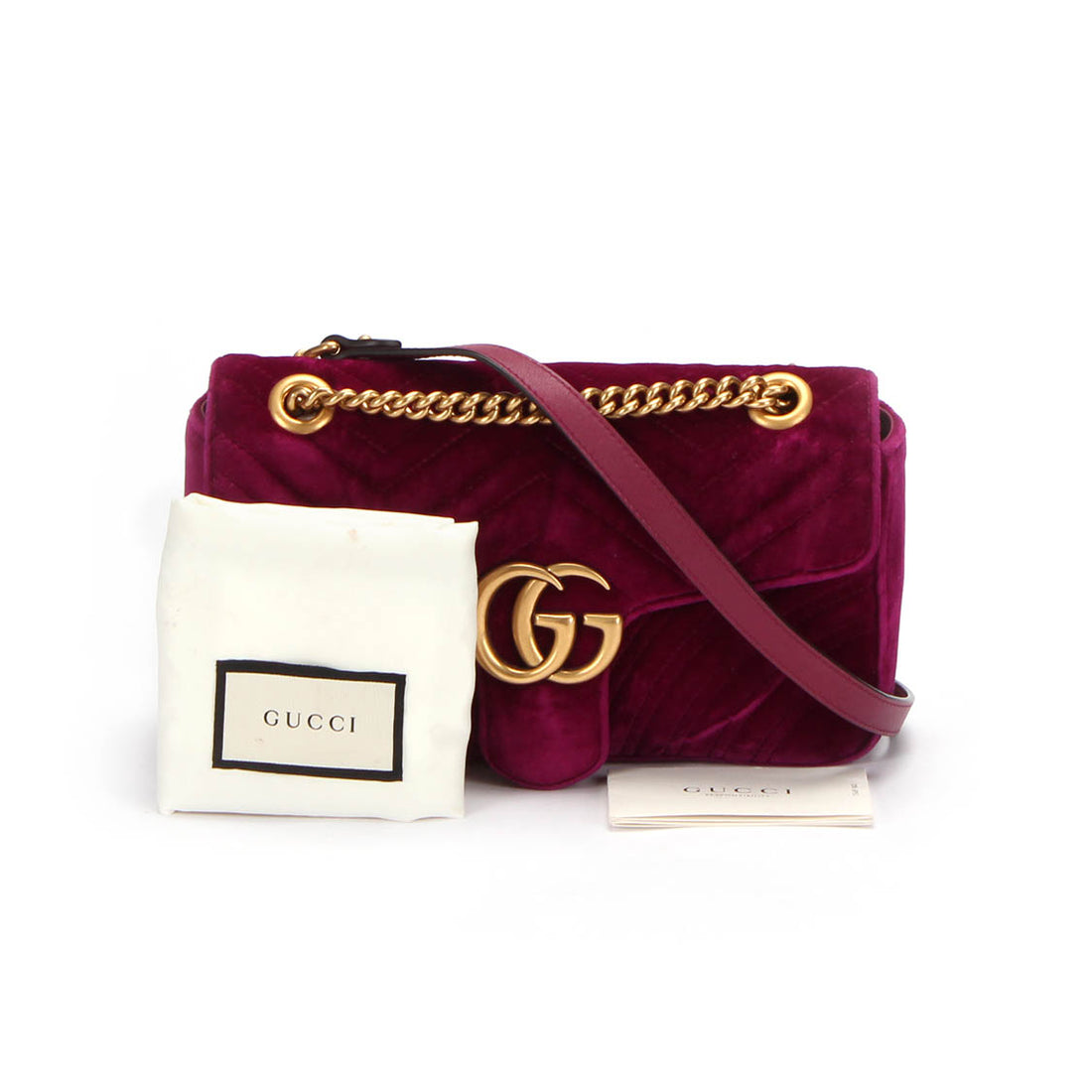 Small GG Marmont Velvet Shoulder Bag 443497