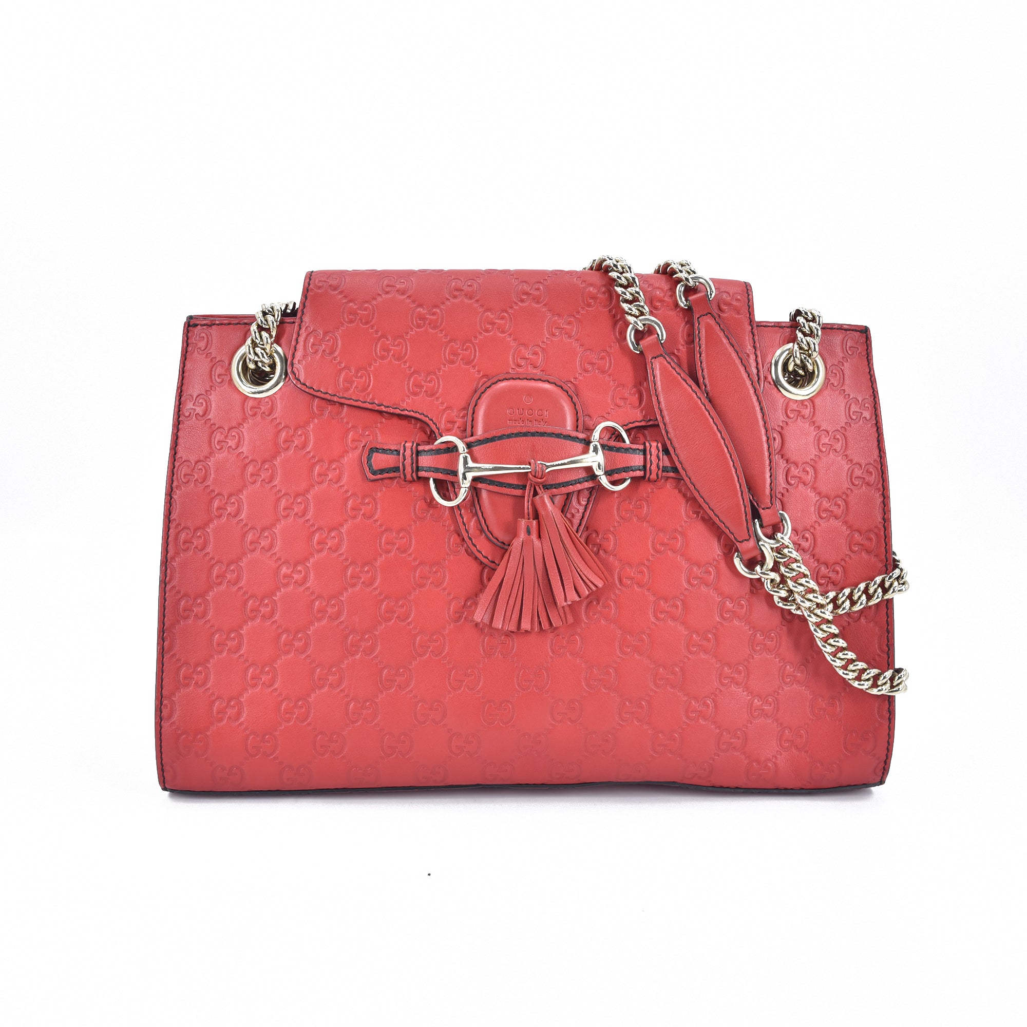 Large GG Signature Emily Chain Shoulder Bag