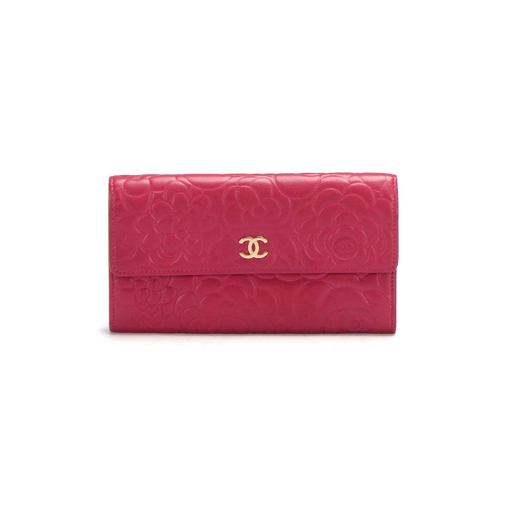 Camellia Flap Wallet