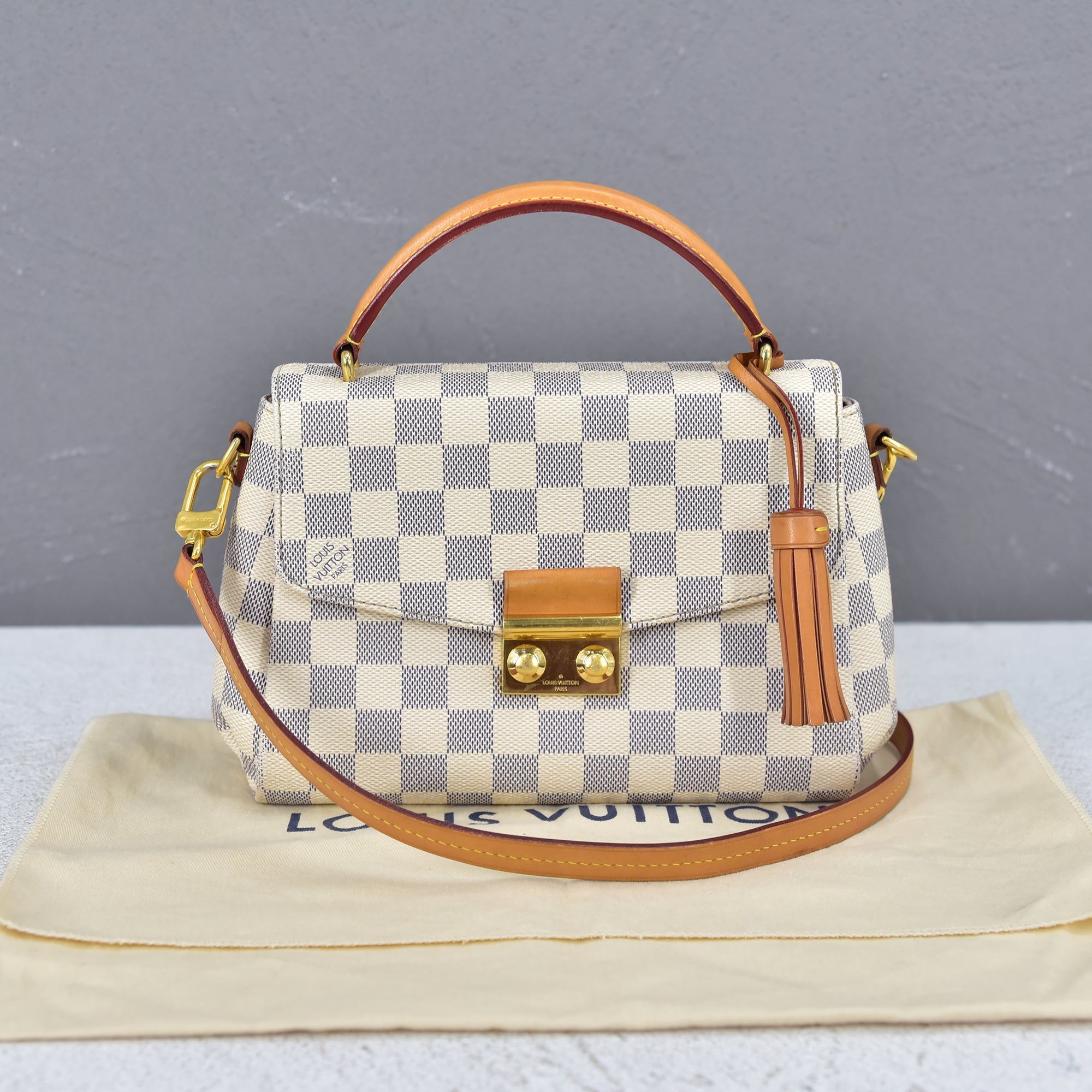 Louis Vuitton Croisette Crossbody bag in Damier Azur Canvas