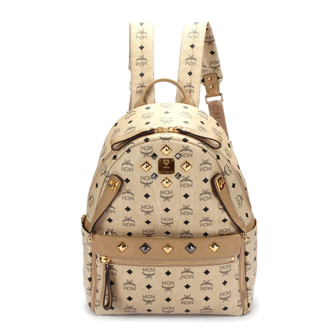 Visetos Studded Leather Double Stark Backpack 10011410