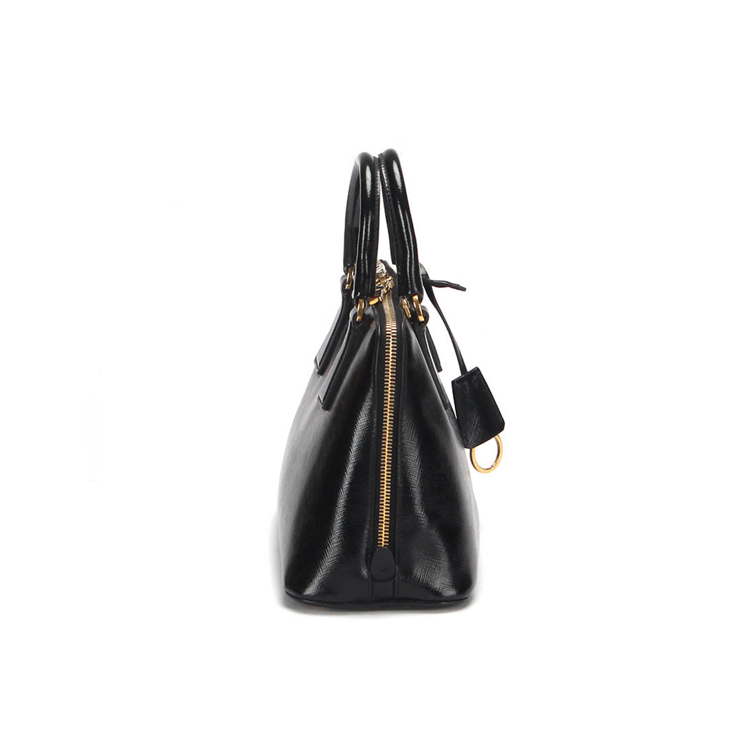 Saffiano Vernice Dome Shoulder Bag