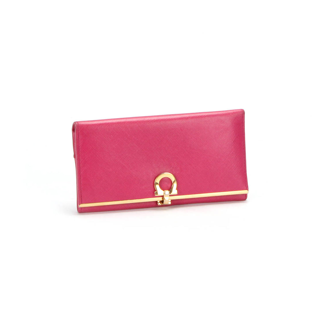 Gancini Leather Long Wallet