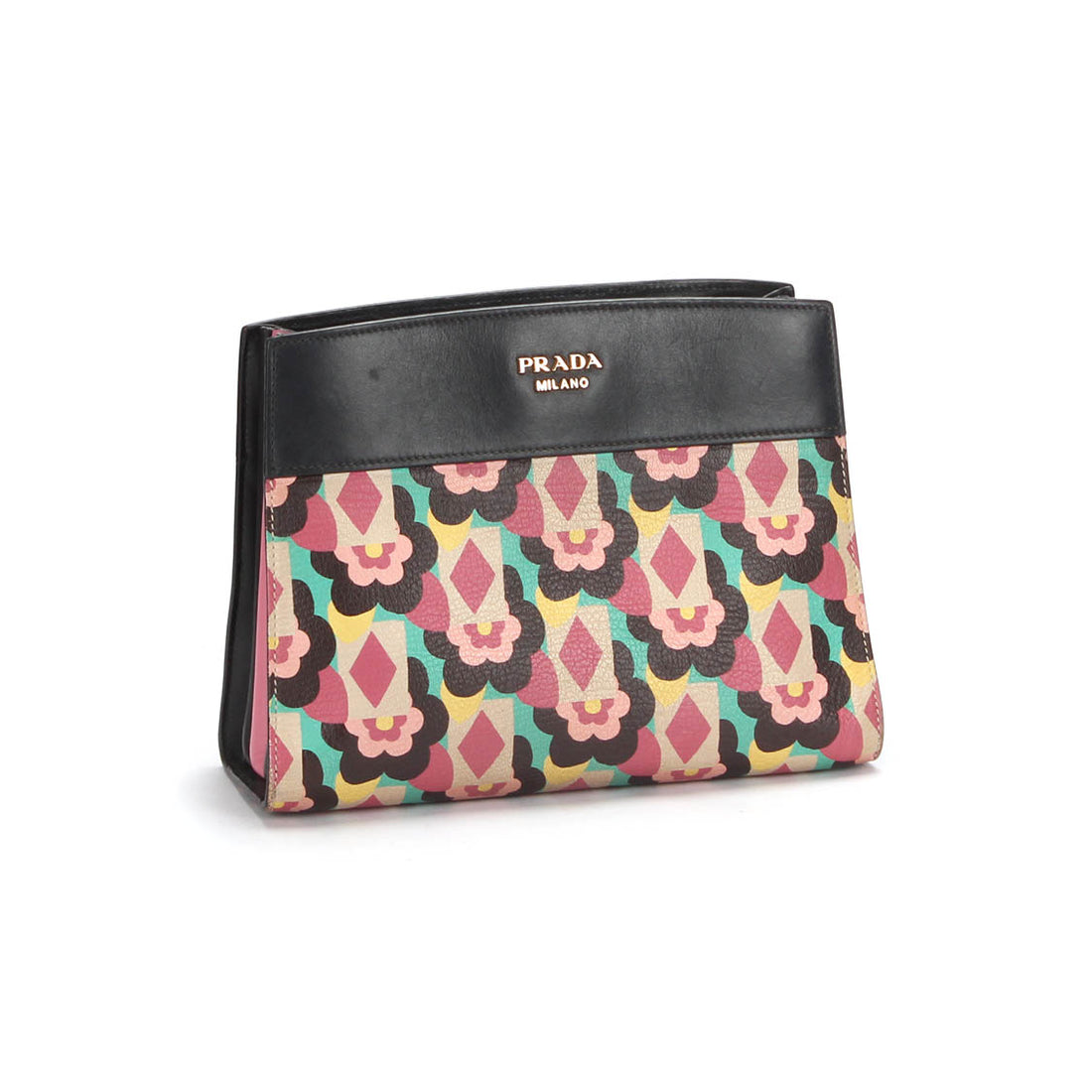 City Calf Floral Printed Saffiano Esplanade Crossbody