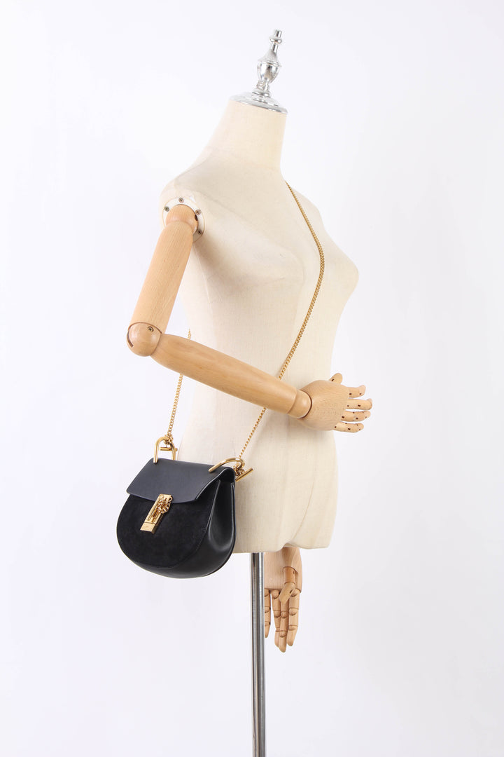 Suede Leather Drew Crossbody Bag