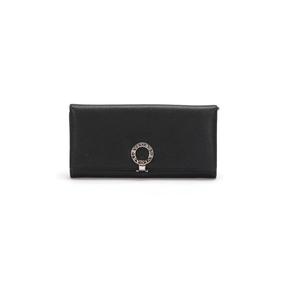 Clip Leather Long Wallet