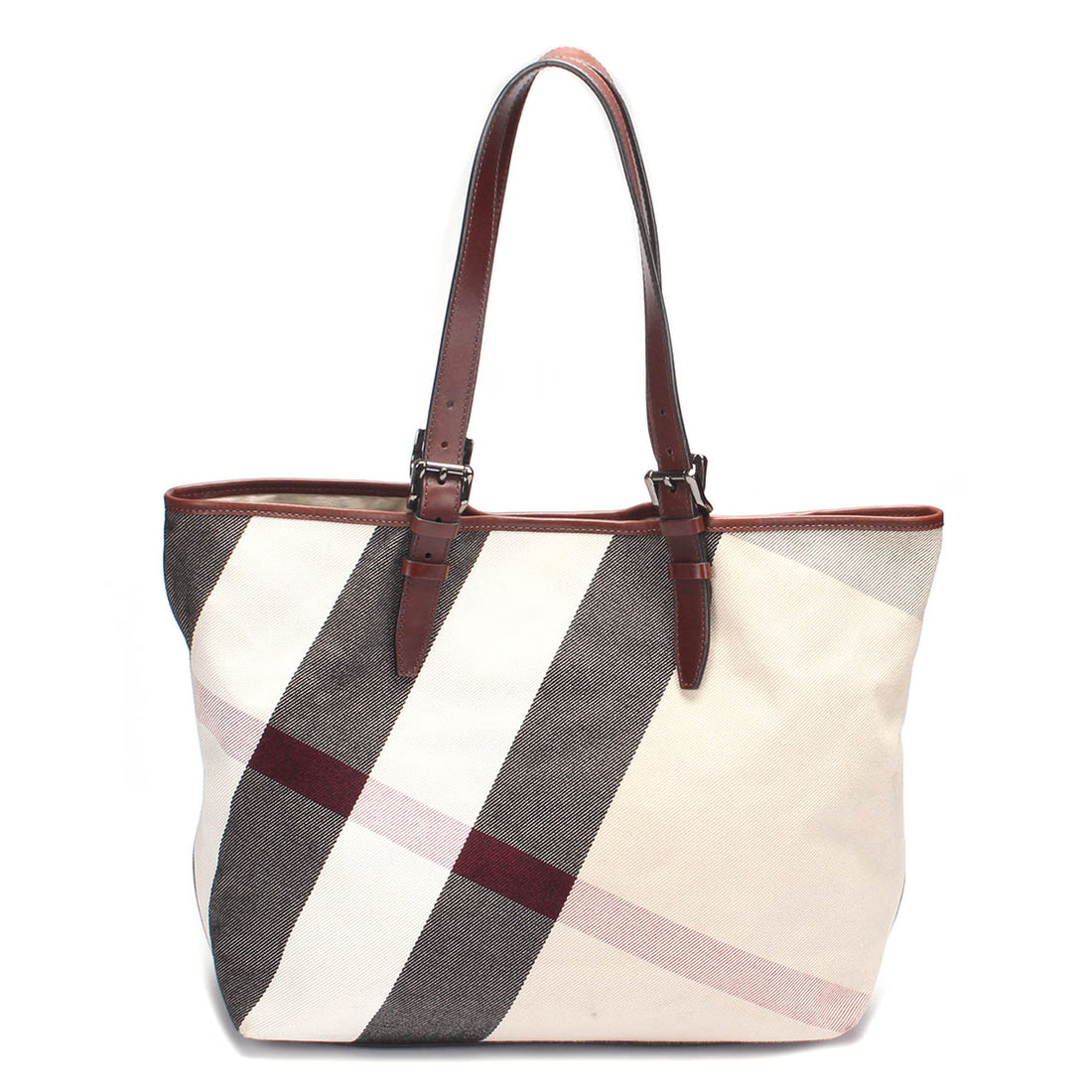 Smoked Check Canvas Tote Bag