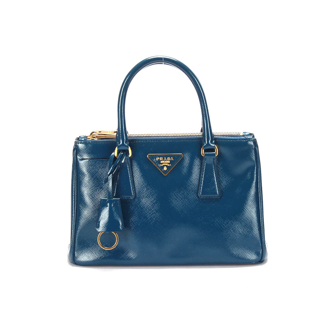 Saffiano Vernice Double Zip Galleria Tote Bag