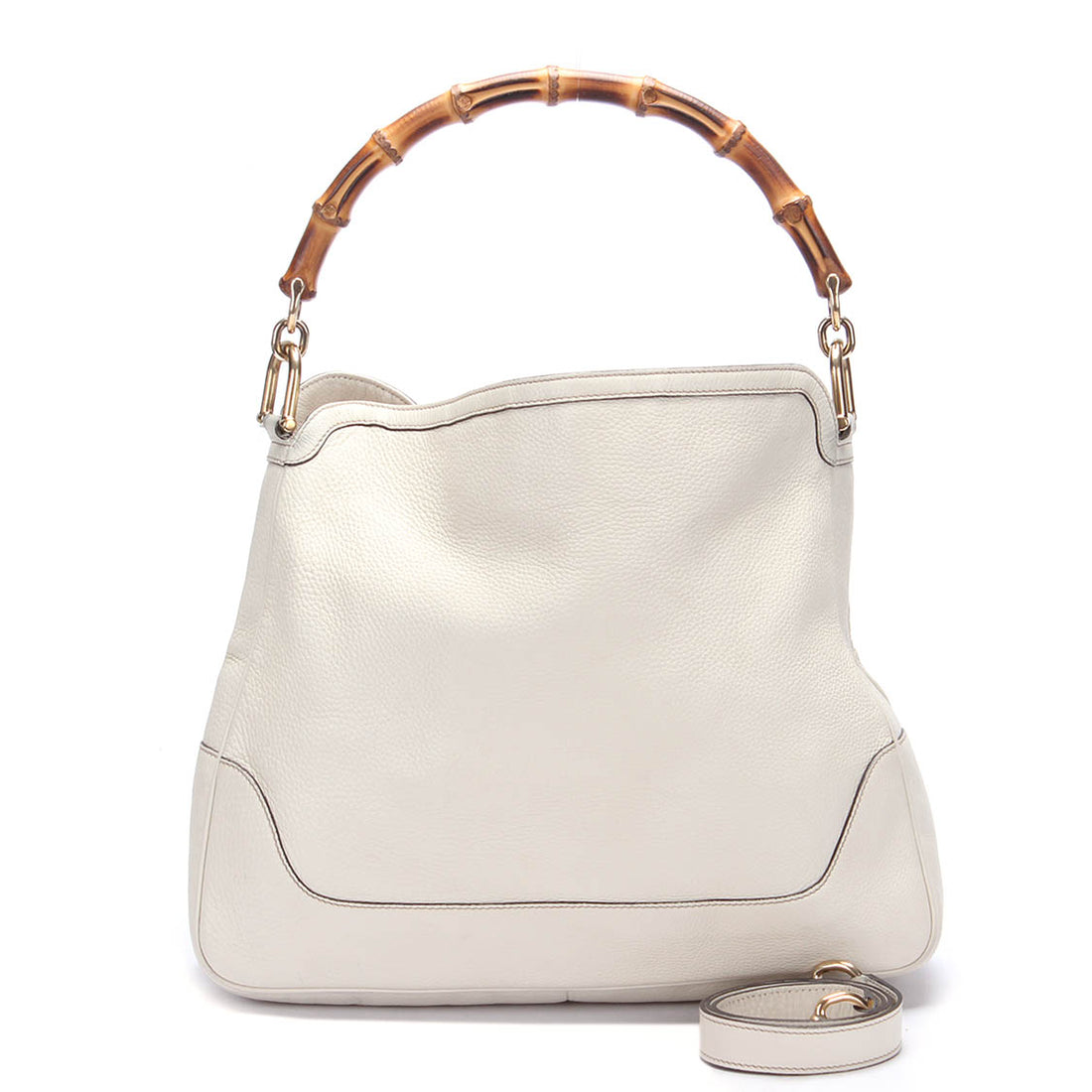 Bamboo Leather Shoulder Bag 282315