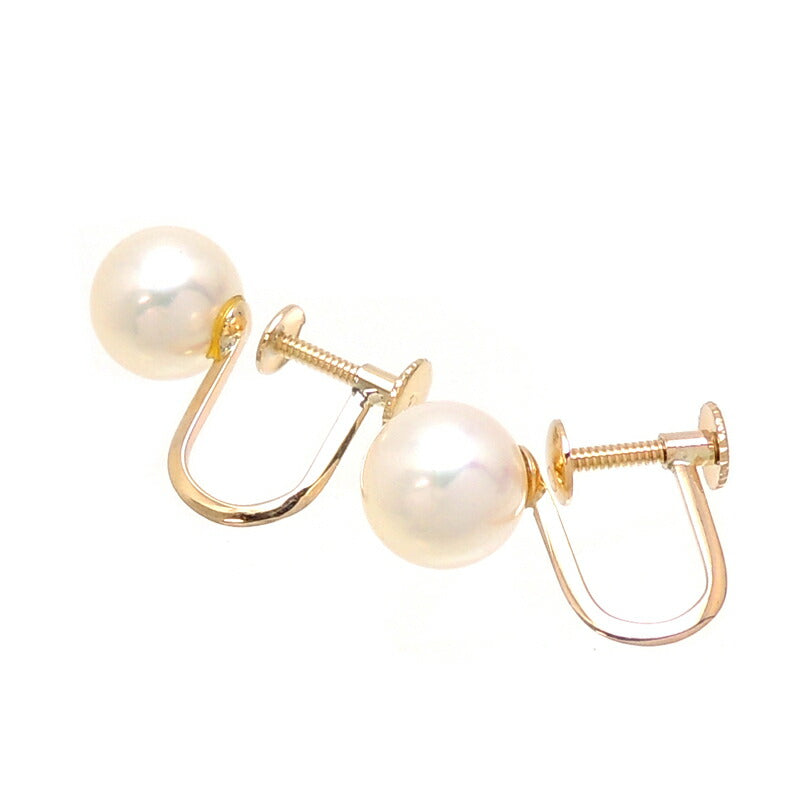 Non-Brand K18 Pearl Earrings in K18 Gold for Women