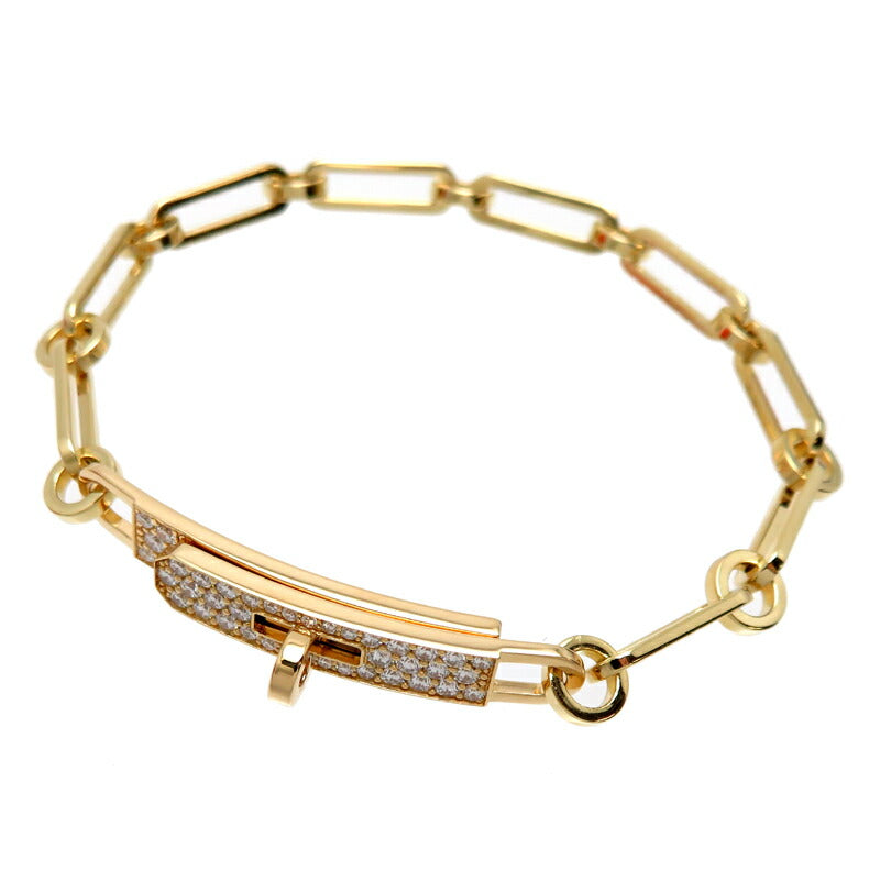 18k Gold Diamond Kelly Chain Bracelet