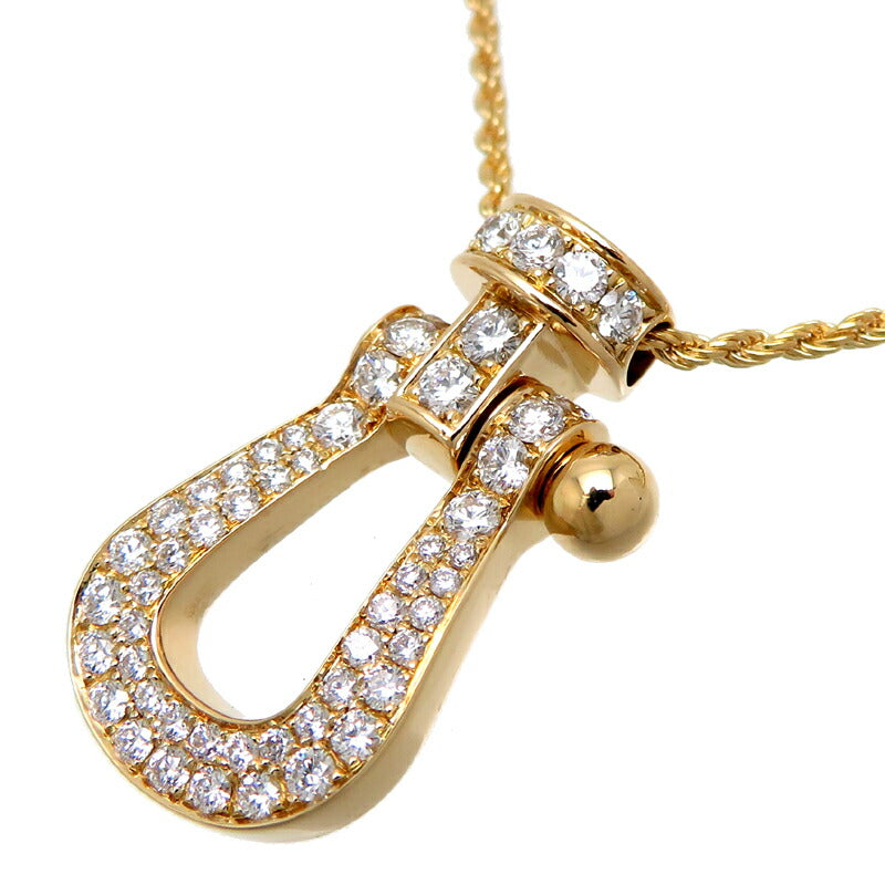FRED 3B0209 Force10 Full Diamond Large Necklace in 750 Yellow Gold, Unisex 3B0209