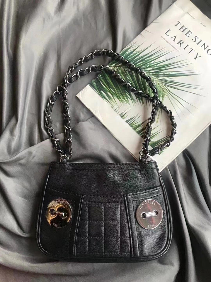 Caviar Button Dome Shoulder Bag