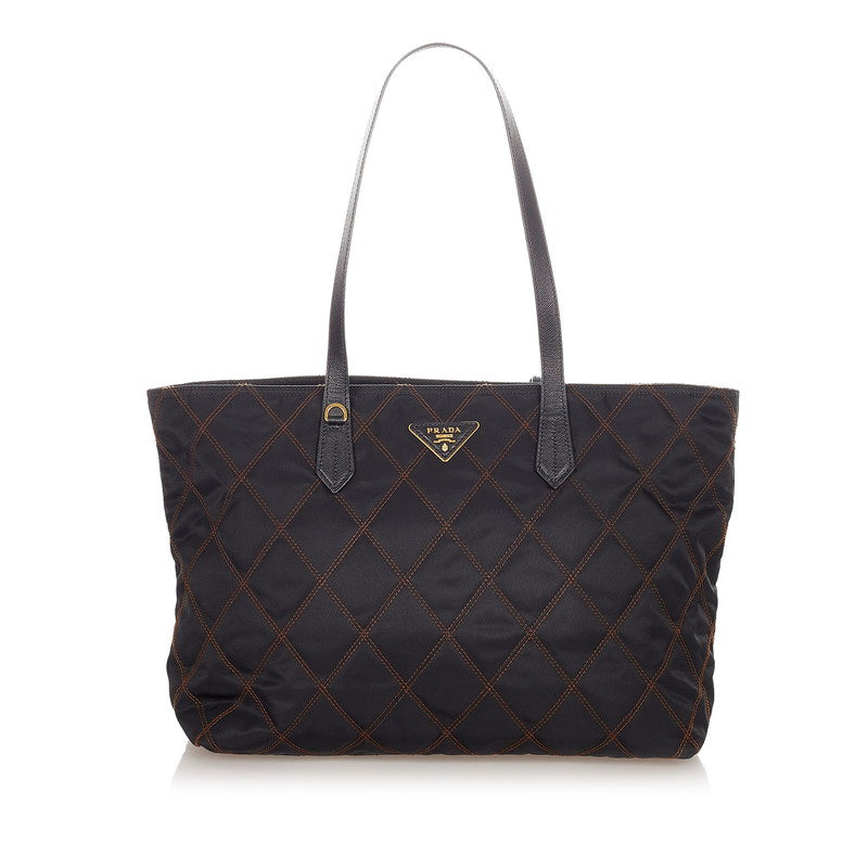 Quilted Tessuto Tote Bag