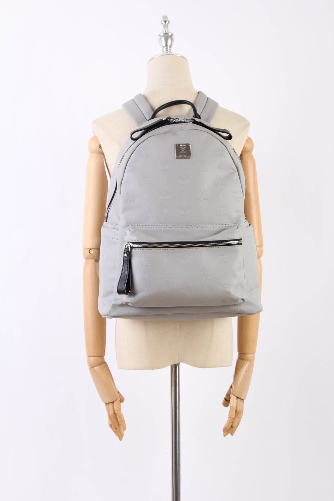 Visetos Embossed Leather Backpack