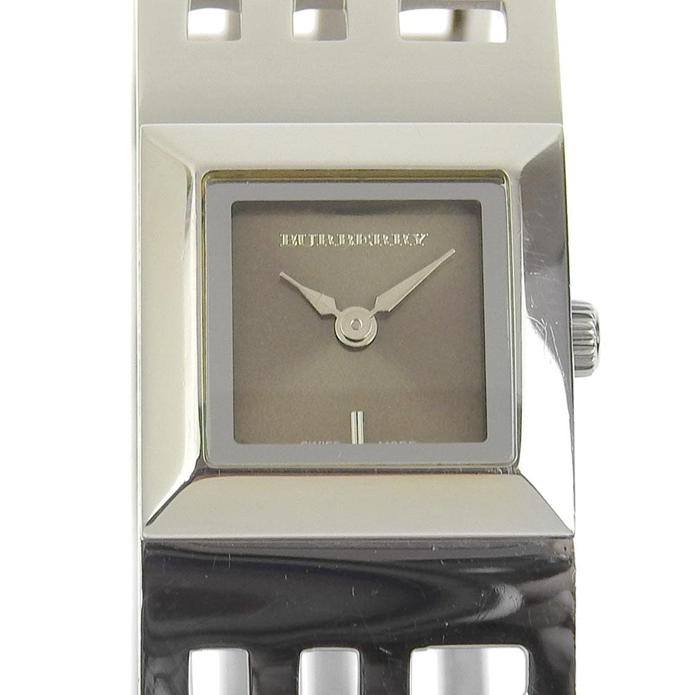 Burberry Heritage Watch, Bangle Watch BU4701, Stainless Steel from Switzerland, Silver Quartz Analog, Brown Dial, Women's, Preloved  BU4701