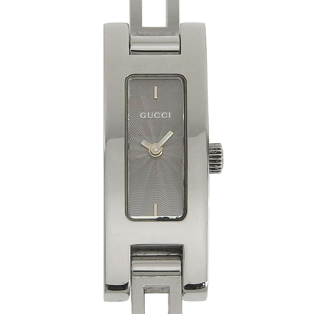 Gucci Watch, 3900L, Stainless Steel from Switzerland, Quartz Analog, Silver Dial, Women's, Preloved  3900L