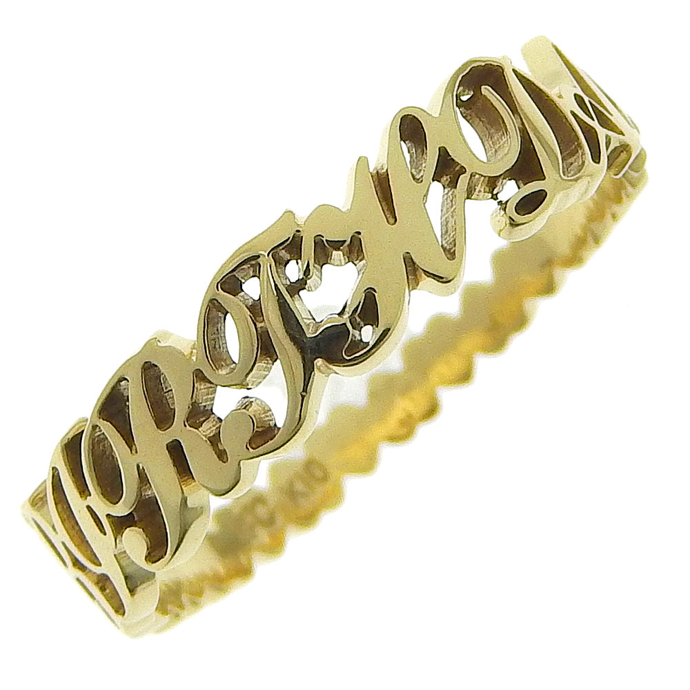 Yondoshi 10 Ring - BIRTHDAY Piece Diamond, K10 Yellow Gold & Diamond, Japanese Made, Ladies' Pre-Owned【SA Rank】