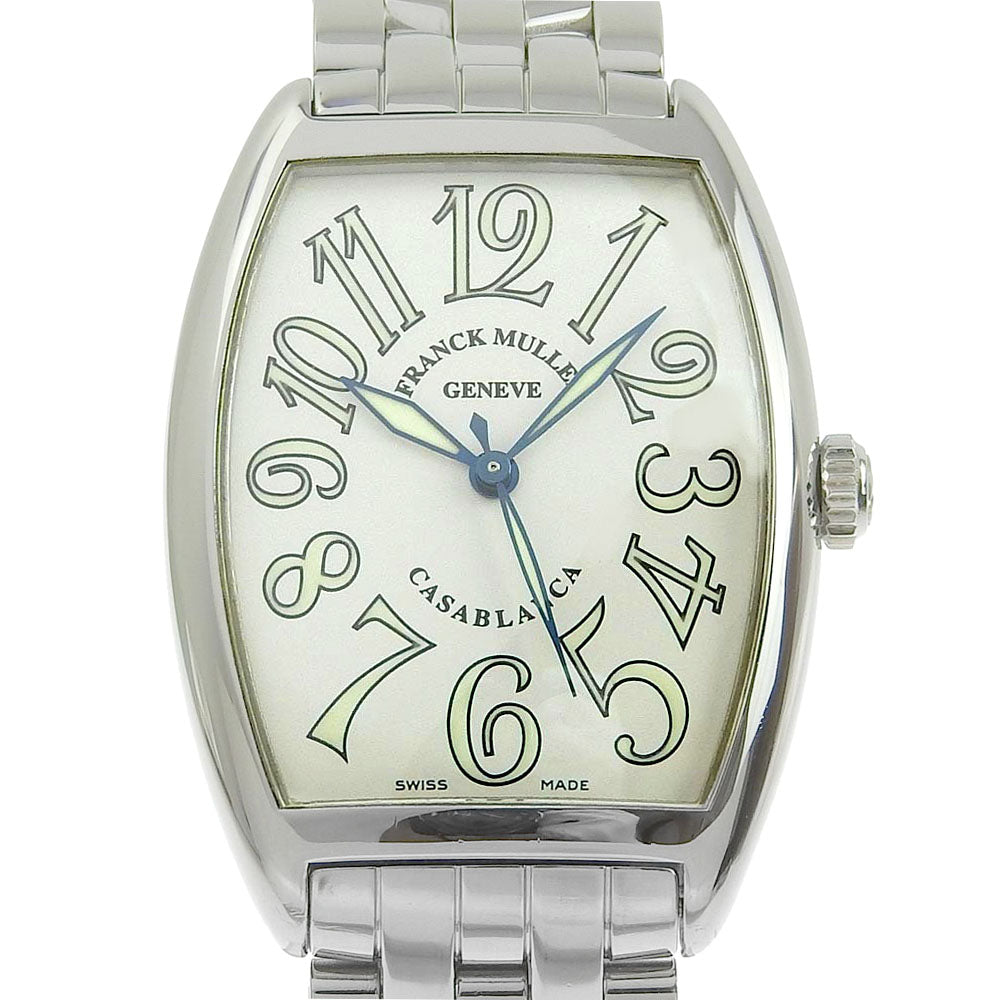 Franck Muller  Franck Muller Casablanca 2852 Men's Wristwatch - Stainless Steel, Swiss-Made, Silver Automatic Winding, White Dial, [Used, A-Rank] Metal Automatic 2852.0 in Good condition