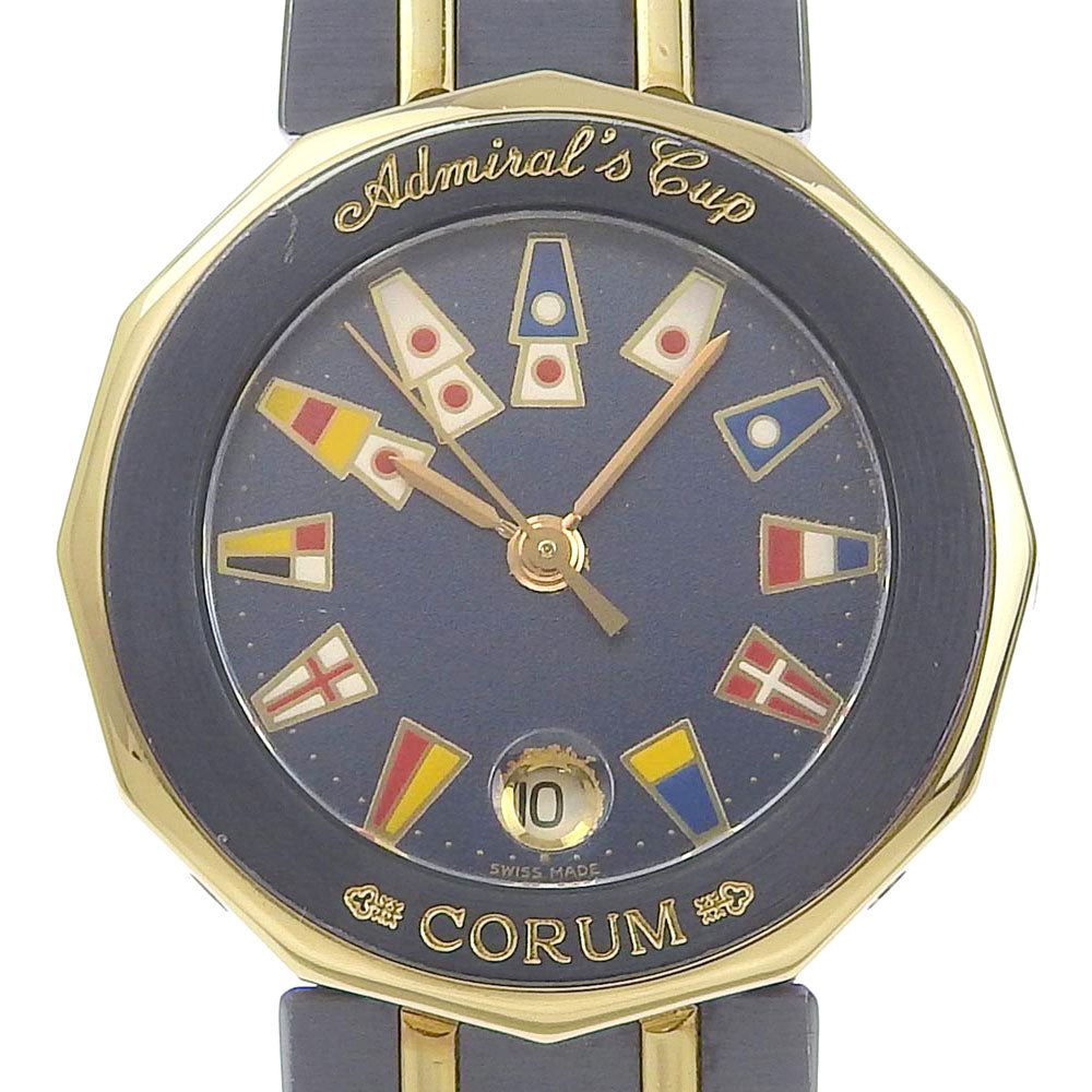 Corum  Corum Admiral's Cup Blue Daytime Watch, Swiss Made, Women's [Pre-owned] Metal Quartz 39.610.30 V050 in Good condition
