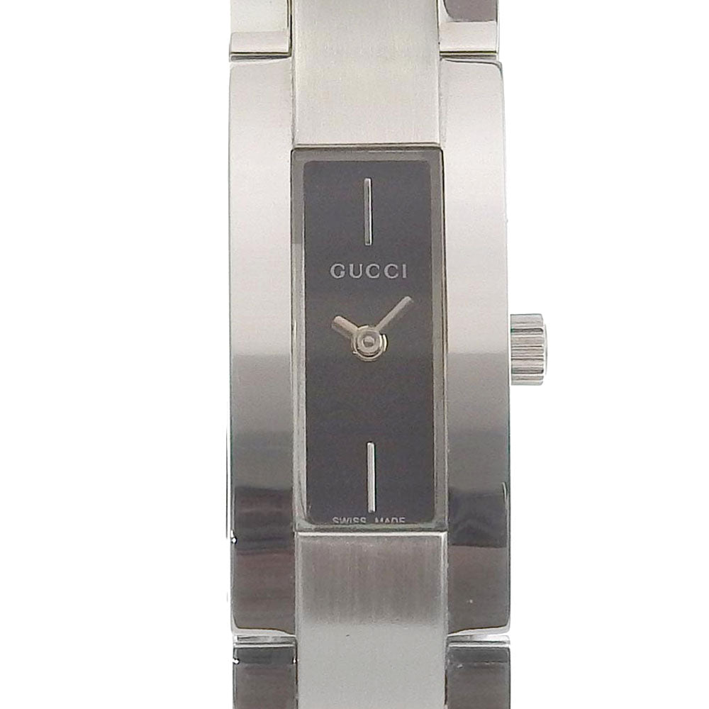 Gucci G Logo Ladies' Wristwatch 3600M, Stainless Steel Composition, Swiss Quartz Movement, Analog Display with Black Dial 3600M