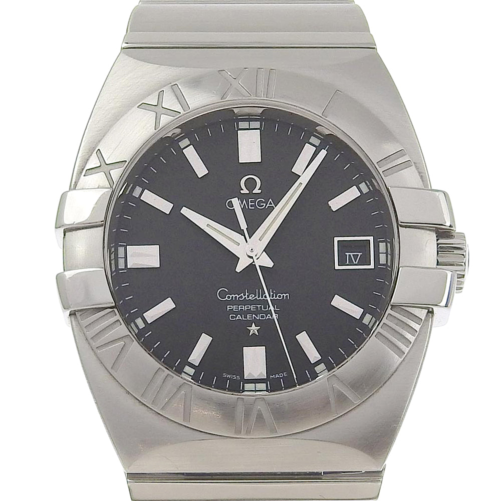 Omega Constellation Double Eagle Men's Watch 1513.51 - Swiss-Made in Stainless Steel, Silver with Quartz Movement and Analog Display with Black Dial [Pre-Owned] 1513.51