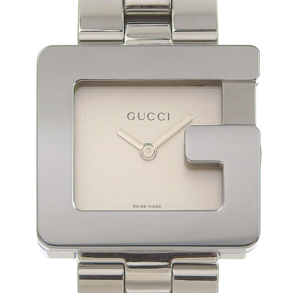 Gucci G-Motif Boys' Watch, 3600J, Stainless Steel, Swiss Made, Silver Quartz Analog, Grey Dial [Used] 3600J