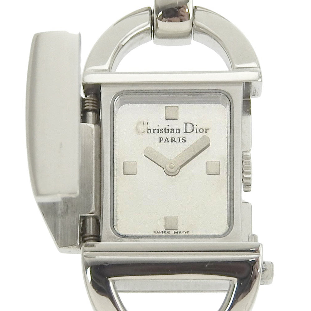Christian Dior's "Pandiora" Ladies Quartz Analog Watch D78-100 in Stainless Steel with Silver Dial - Pre-loved D78-100