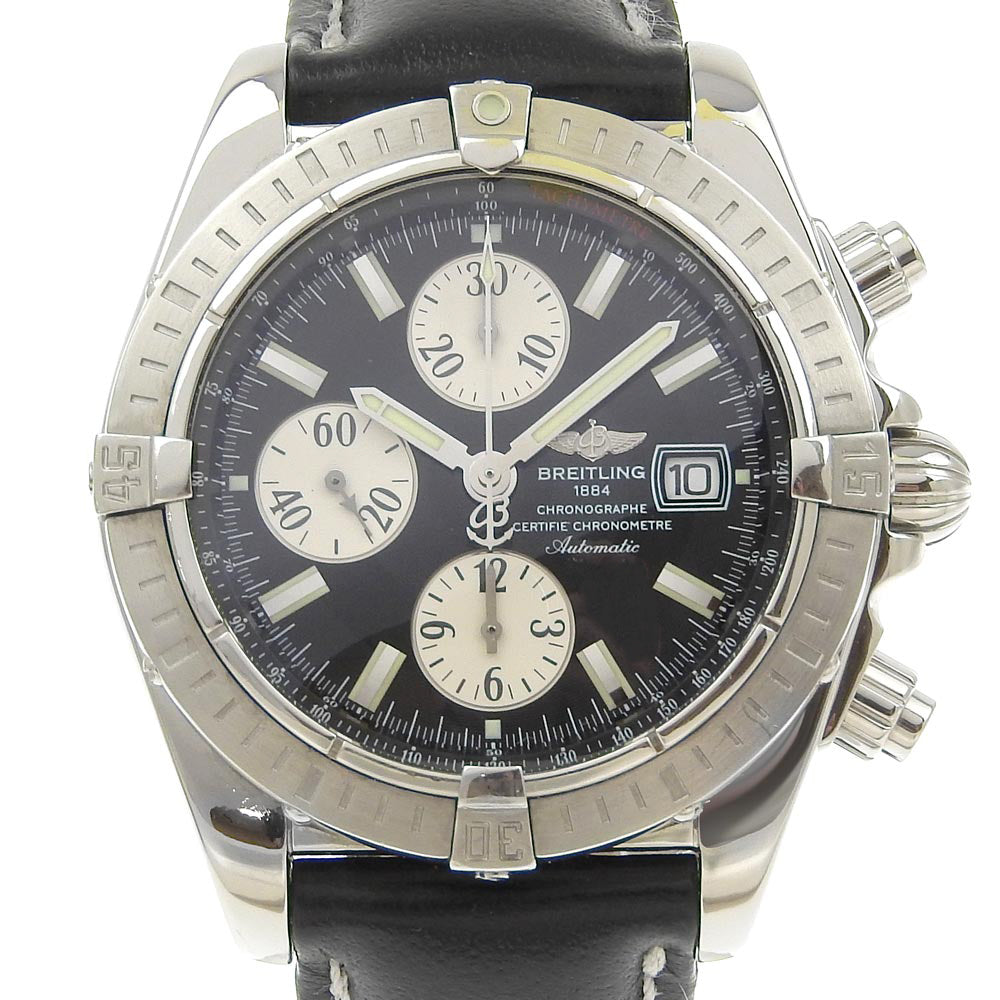 Breitling Chronomat Stainless Steel & Leather Automatic Chronograph Watch, Men's - A Rank A13356