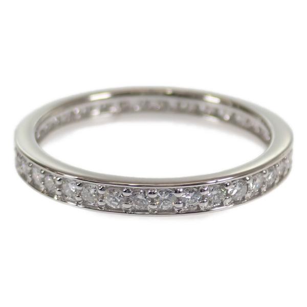 [LuxUness] Platinum Full Eternity Diamond Ring Metal Ring in Excellent condition