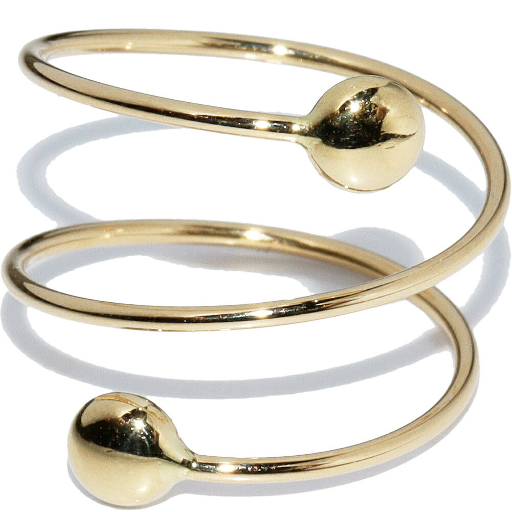 K18YG Gold Spiral Ring (Approximately Size 12-13)
